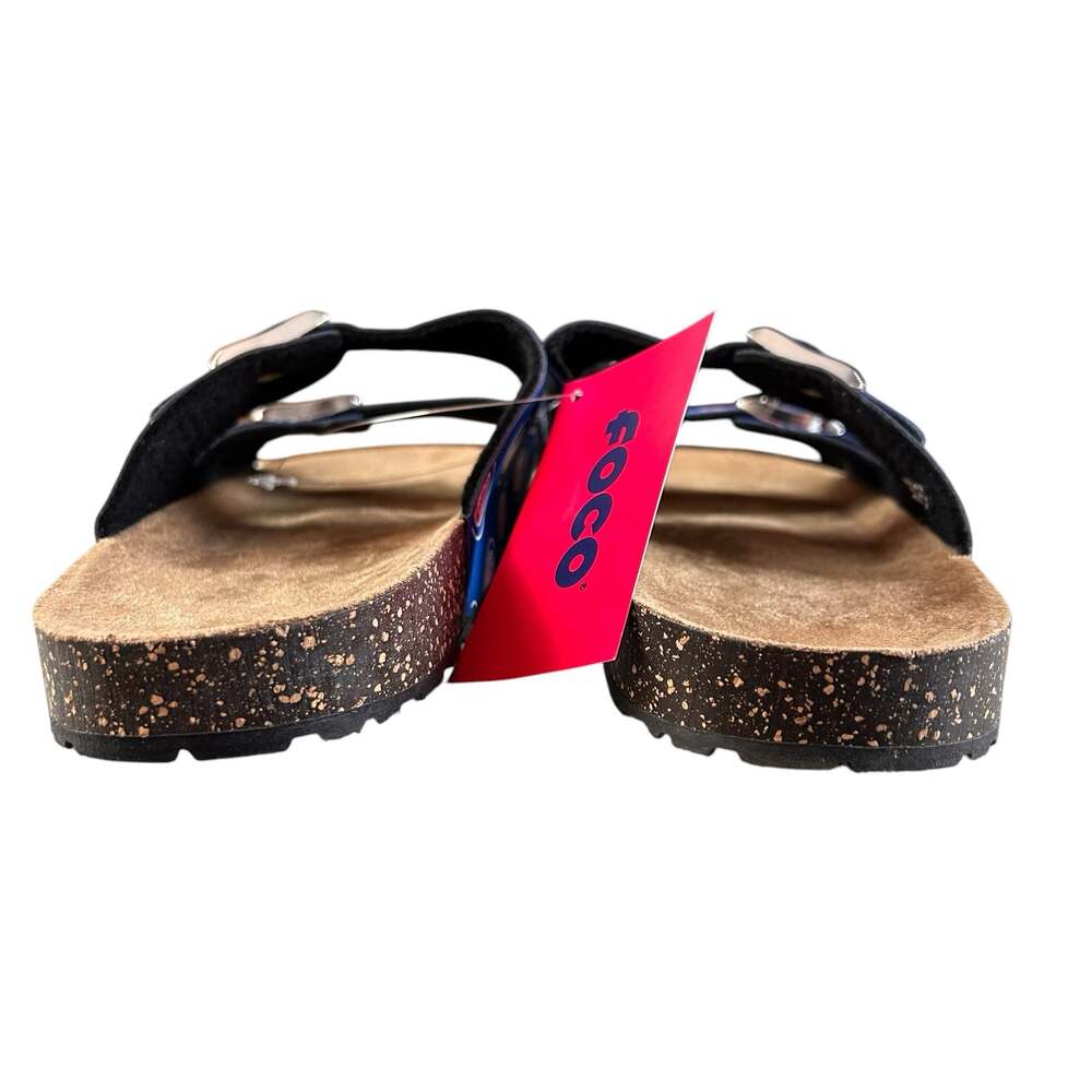 Foco Chicago Cubs Women Sandals Size L (9-10) Mini Print Double Buckle Comfort - Picture 3 of 8
